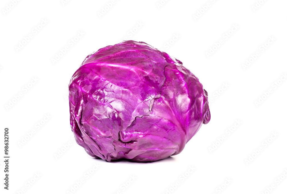 red cabbage isolated on white red cabbage isolated on white