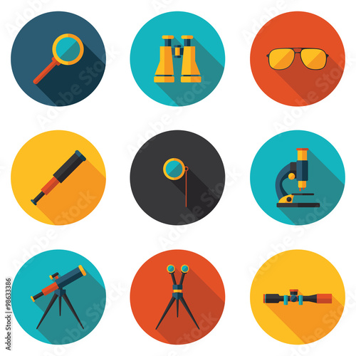 best flat icons optical devices