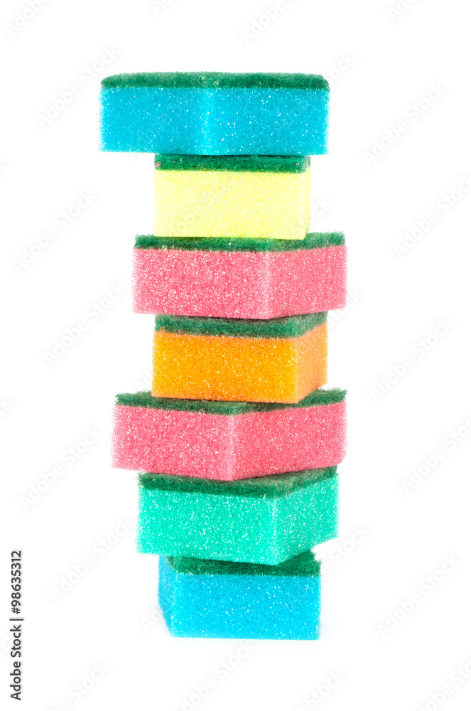Image of colored sponges Image of colored sponges