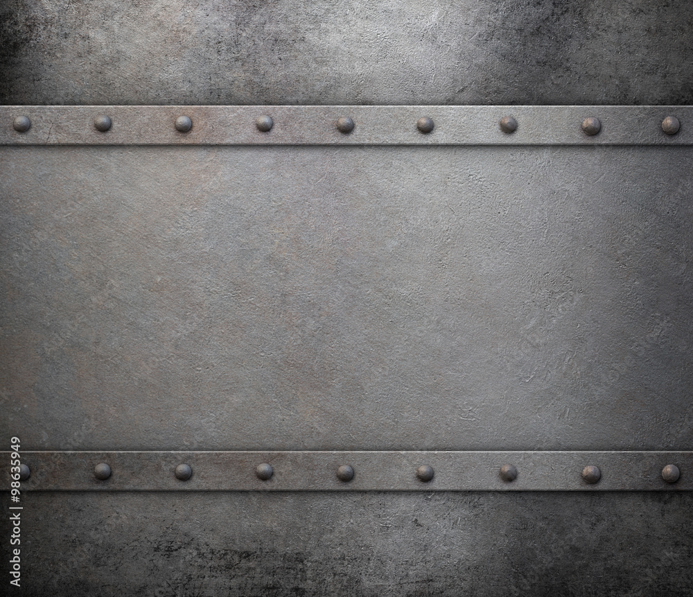 Metal Background With Rivets Stock Illustration 