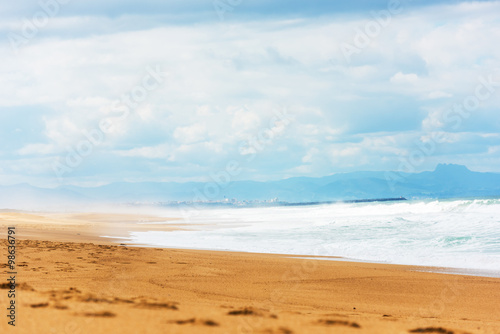 Long Sand Atlantic Beach with ocean waves