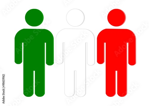The Italy People Flag
