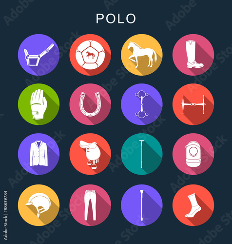 Vector Set Flat Square Icons