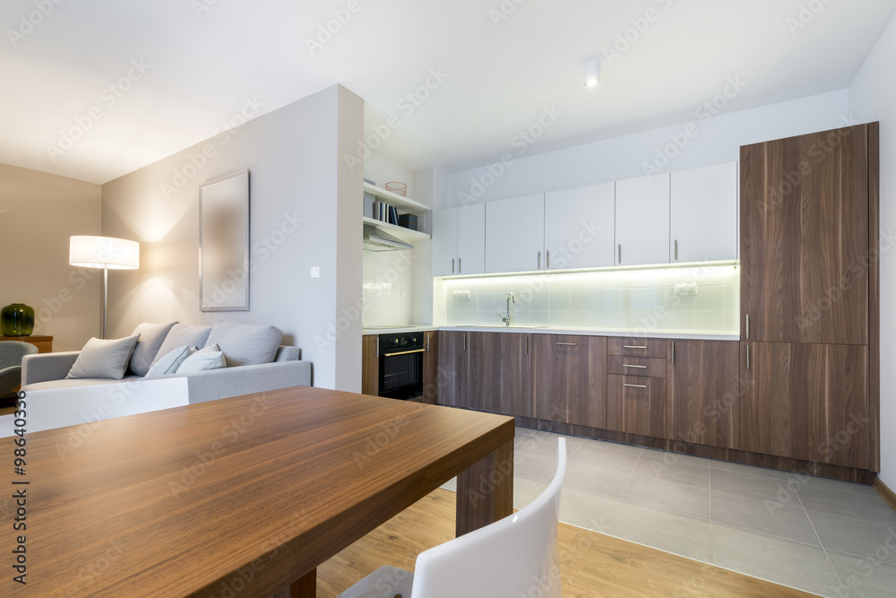 Luxurious kitchen with living area Luxurious kitchen with living area