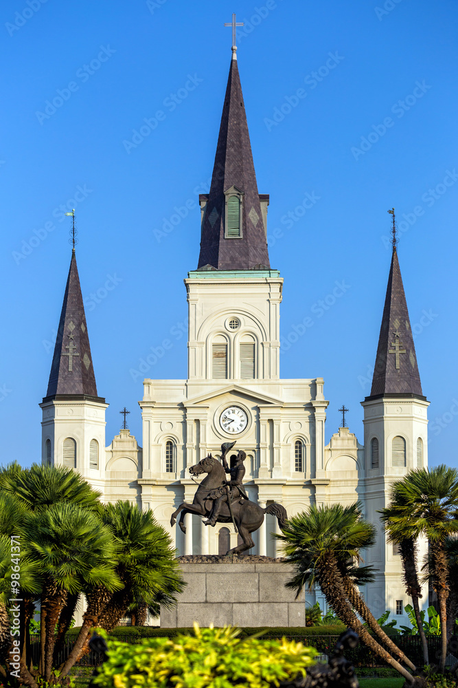 St. Louis Cathedral in the French Quarter, New Orleans, Louisian