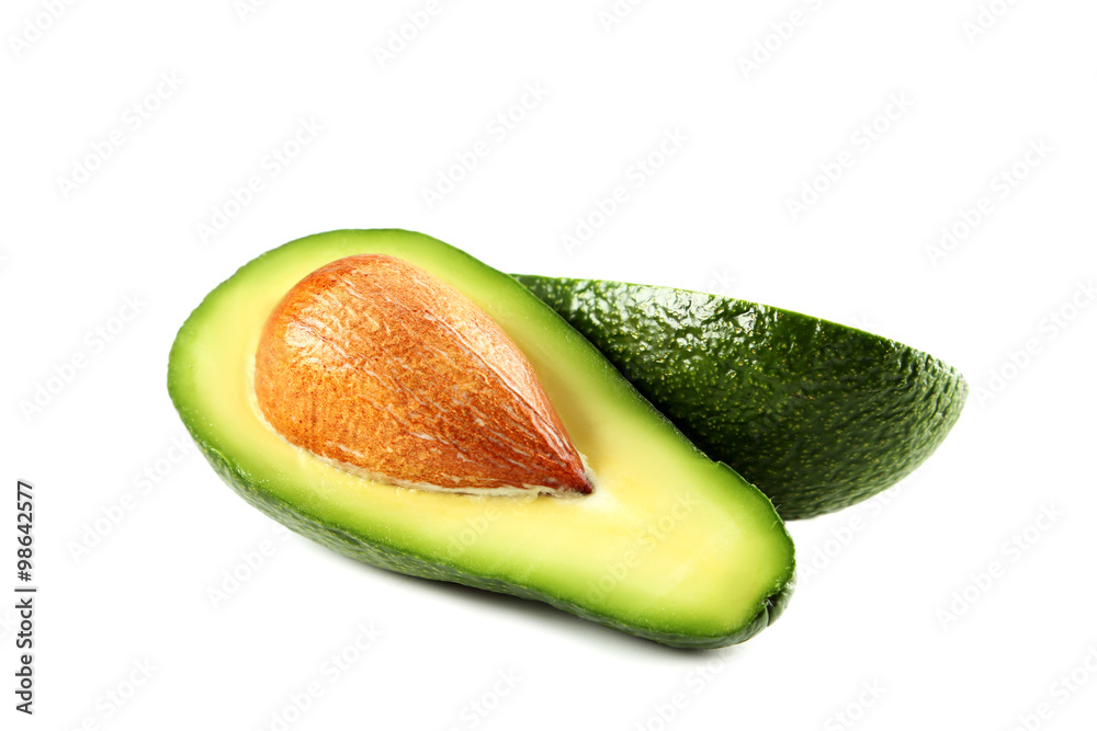 Avocado isolated on a white background Avocado isolated on a white background
