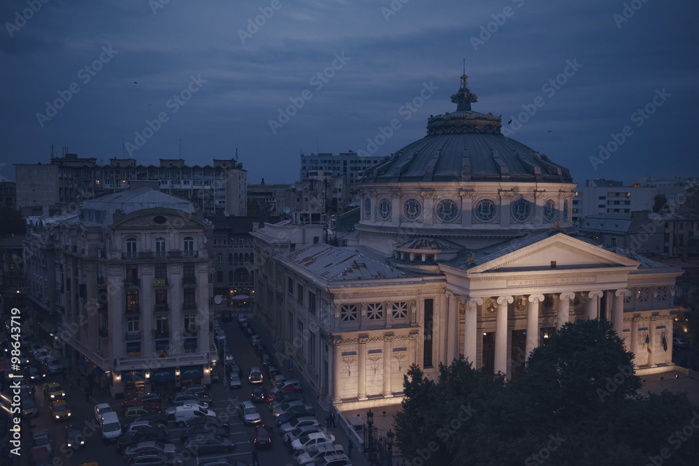 Obraz premium Bucharest - Romanian Athenaeum