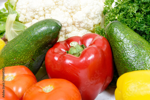 close up of seasonal vegetables
