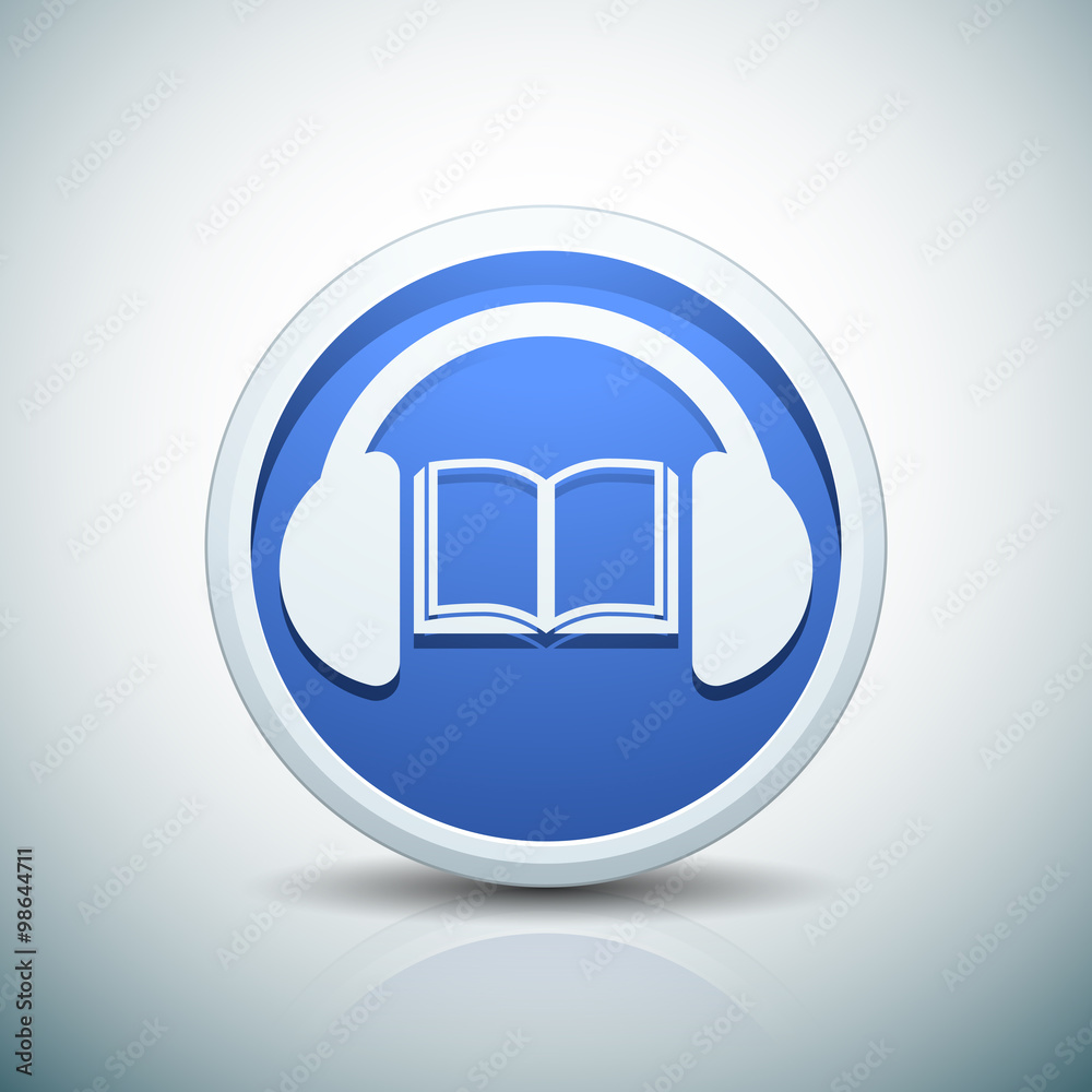Fototapeta premium Audiobook button