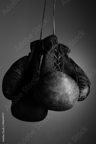 Boxing gloves on a white background