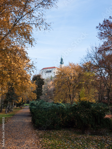 Park on the way to the medieval castle