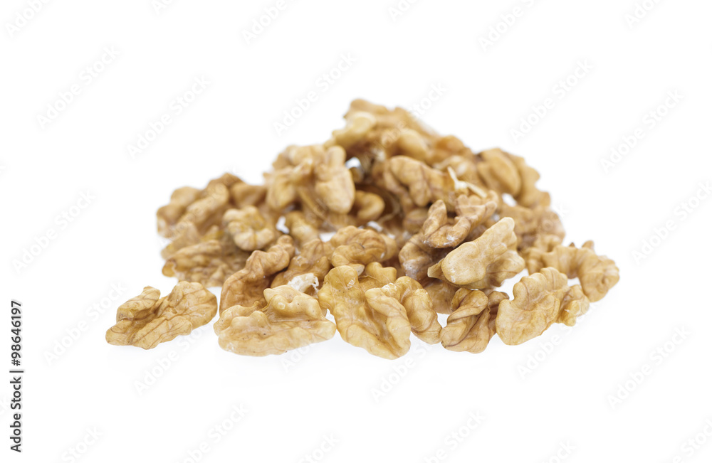 Walnuts isolated on white background Walnuts isolated on white background