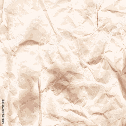 Background of crumpled kraft paper.