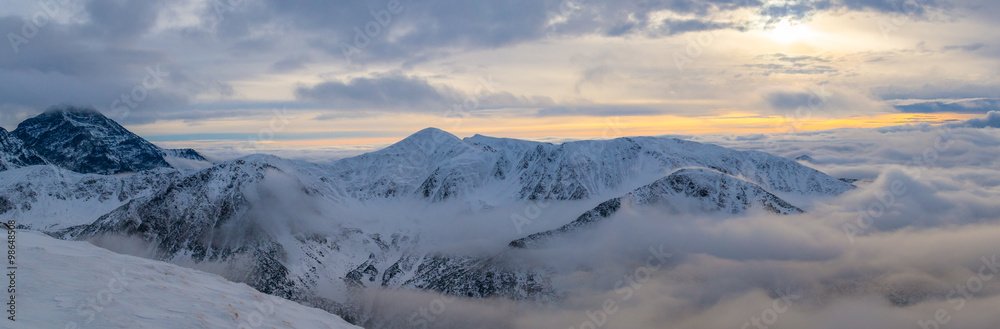 View from Kasprowy Wierch above the clouds View from Kasprowy Wierch above the clouds