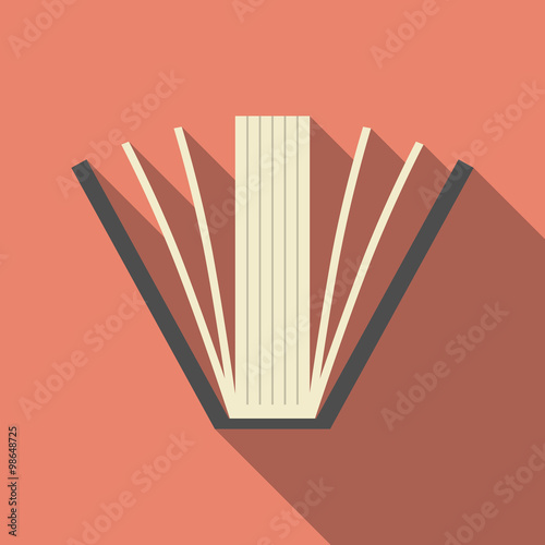 Book with long shadow