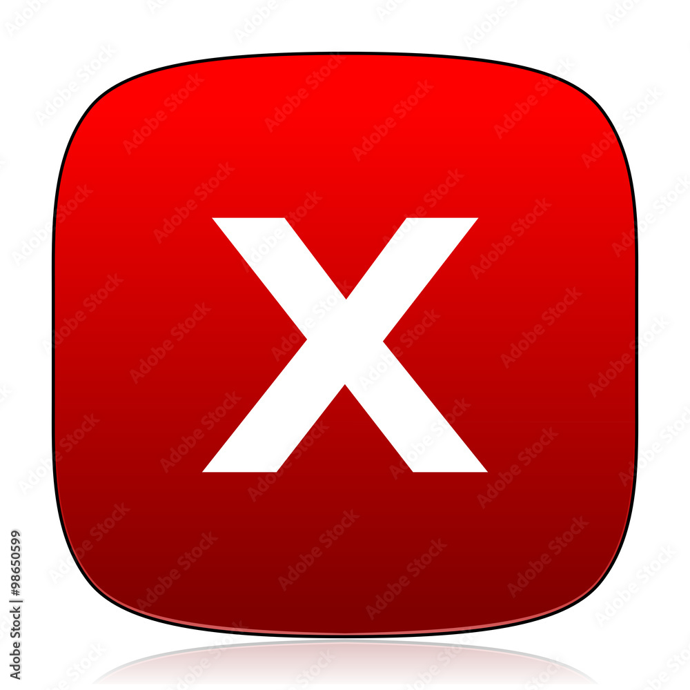 Obraz premium cancel icon