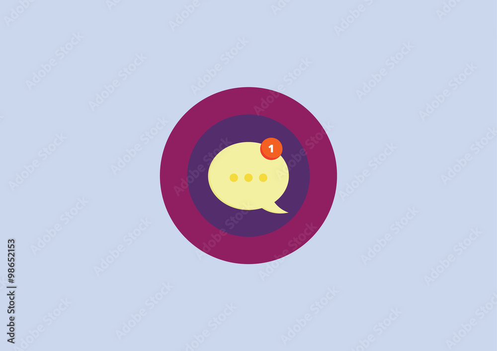 Bubble Chat - Message Icon Logo Bubble Chat - Message Icon Logo