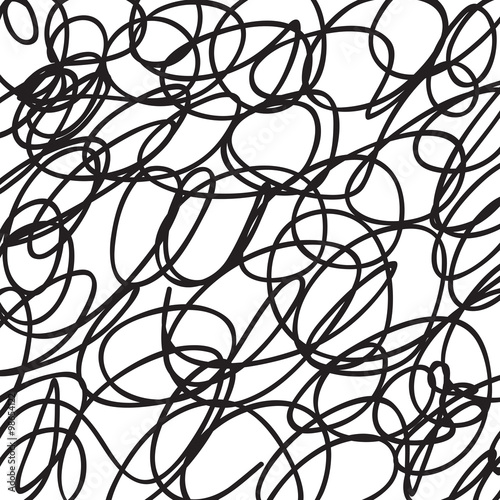 Hand drawn ink line texture. Abstract background pattern, vector illustration.