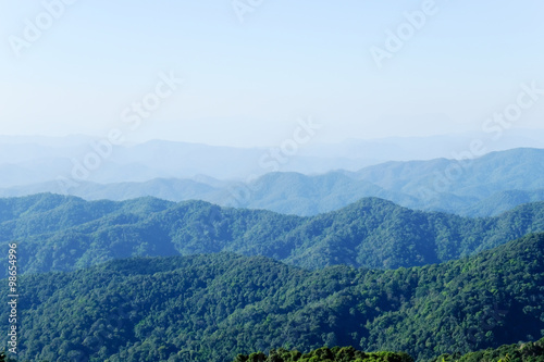 Fototapeta Naklejka Na Ścianę i Meble -  Mountains in the North of Thailand,Chiang Mai Province