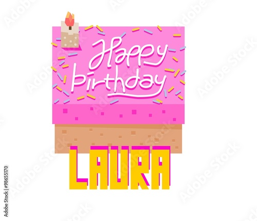 birthday and anniversary greeting for Laura