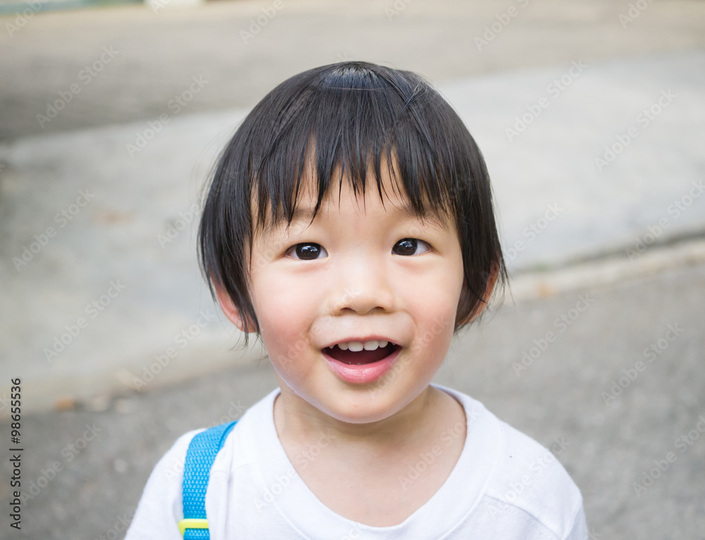 Portrait of happy joyful laughing beautiful little child Portrait of happy joyful laughing beautiful little child