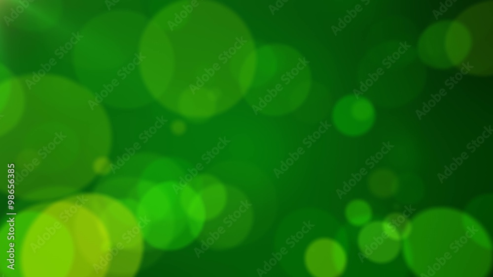 green bokeh abstract background