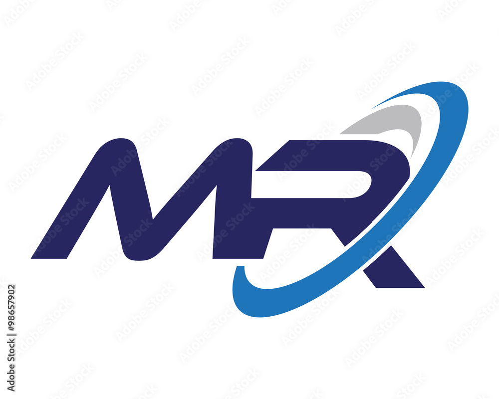 MR Letter Swoosh Logo MR Letter Swoosh Logo