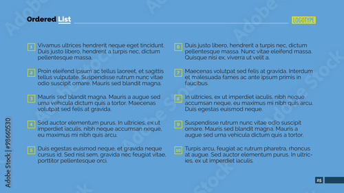 Ordered list template
