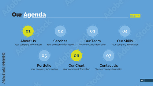 Our agenda slide