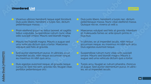 Unordered list template
