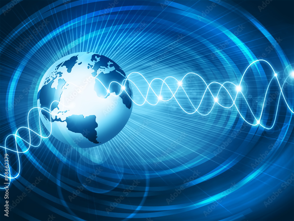 Best Internet Concept of global business. Globe, glowing lines on technological background. Electronics, Wi-Fi, rays, symbols Internet, television, mobile and satellite communications Best Internet Concept of global business. Globe, glowing lines on technological background. Electronics, Wi-Fi, rays, symbols Internet, television, mobile and satellite communications