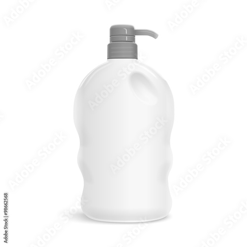 blank body care bottle