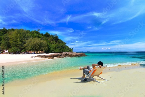 Paradise beach and island at phuket ,Thailand