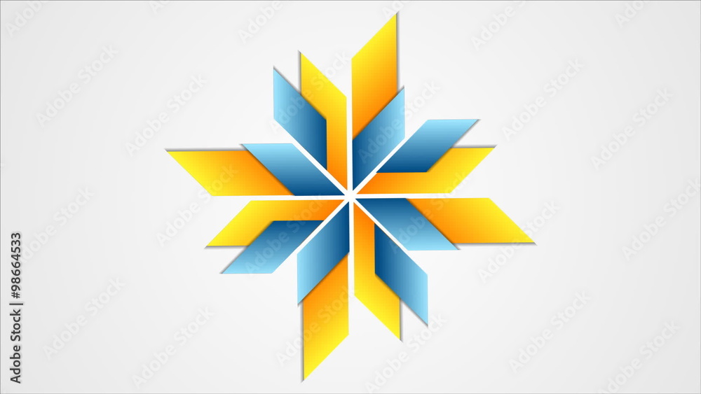 Tech star emblem logo graphic design. Video animation HD 1920x1080 Tech star emblem logo graphic design. Video animation HD 1920x1080