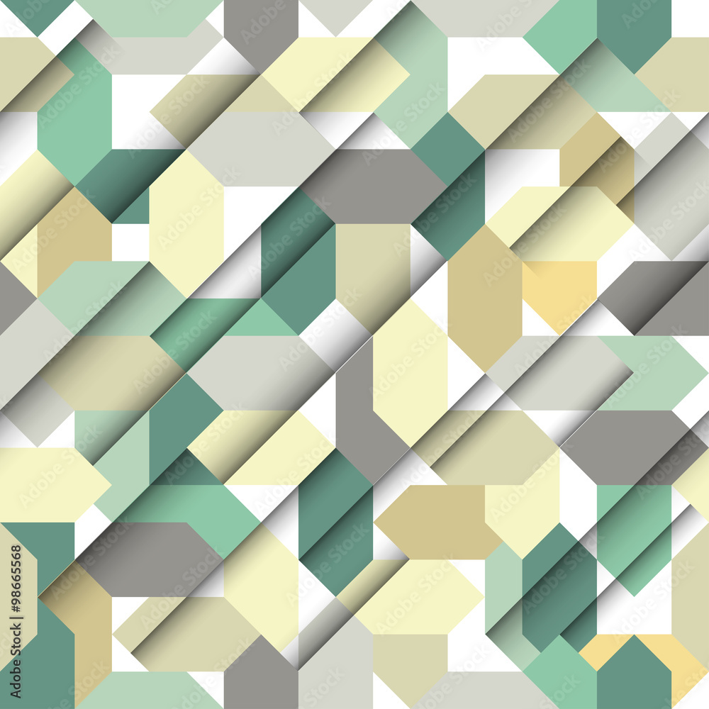Seamless abstract paper geometric pattern Seamless abstract paper geometric pattern