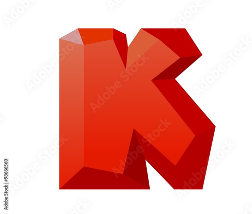 Free Download Ruby Red stone letter illustration - GFXLoad