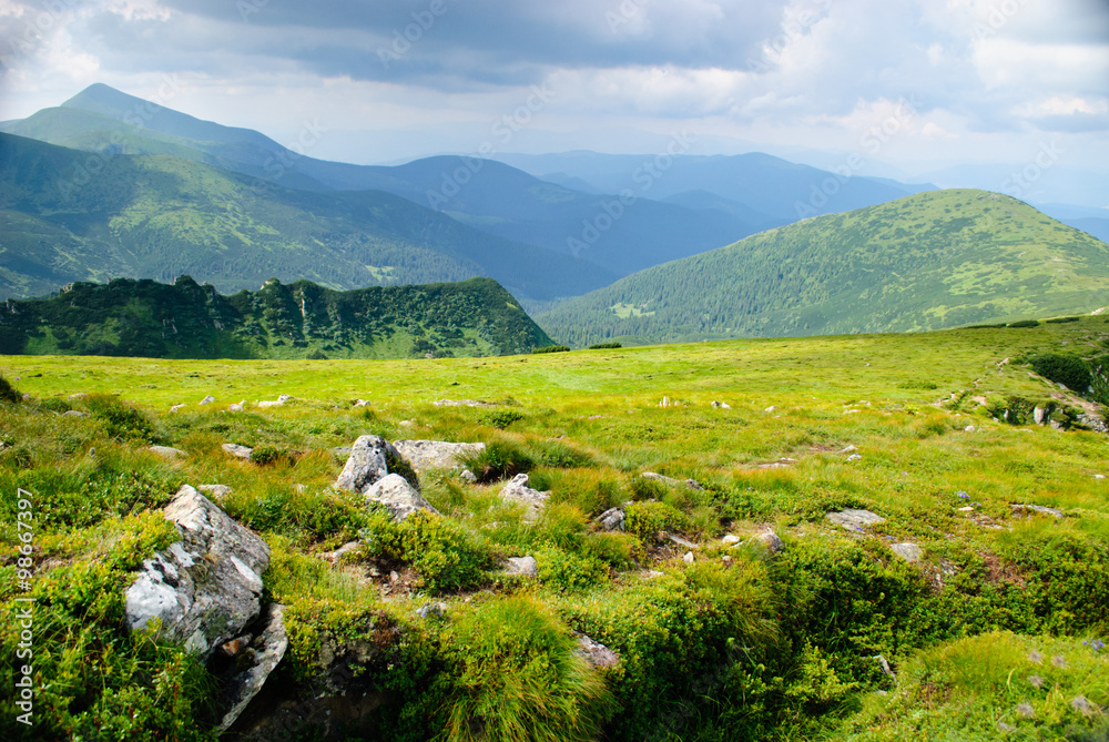 Naklejka premium Beautiful mountain landscape