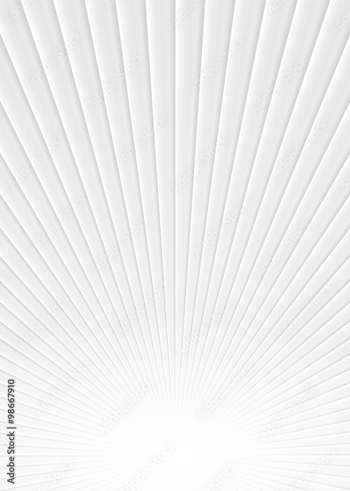 Naklejka premium 3D White Rays. Abstract Vector Background