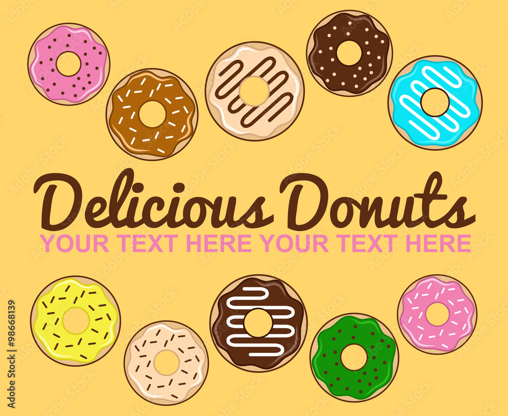 Donut greeting card Donut greeting card