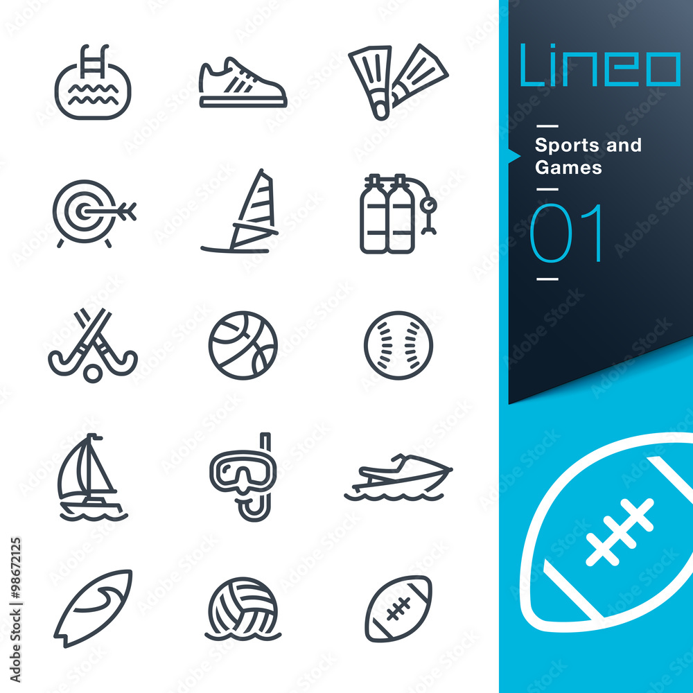 Lineo - Sports and Games line icons Lineo - Sports and Games line icons