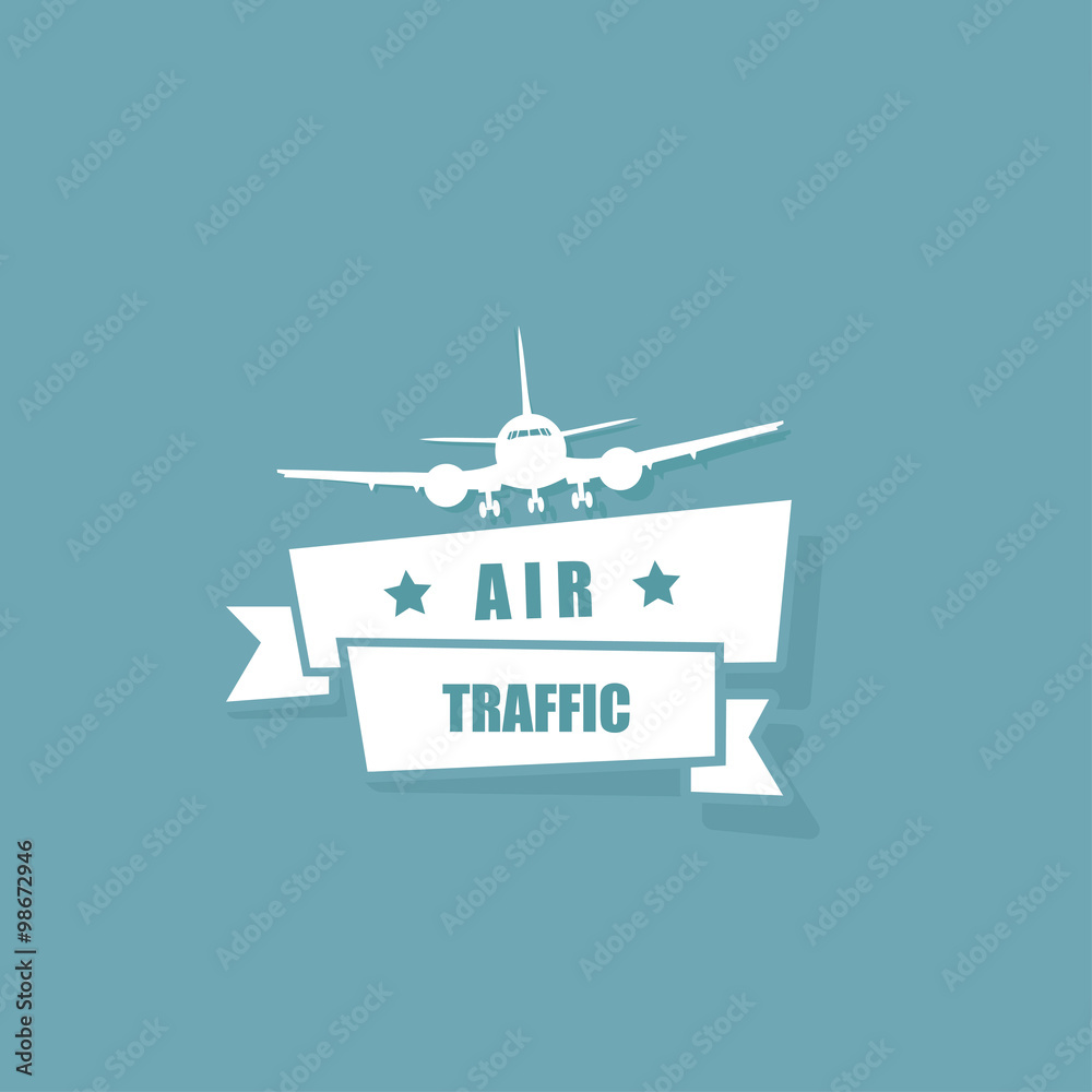 Airplane ribbon banner Airplane ribbon banner