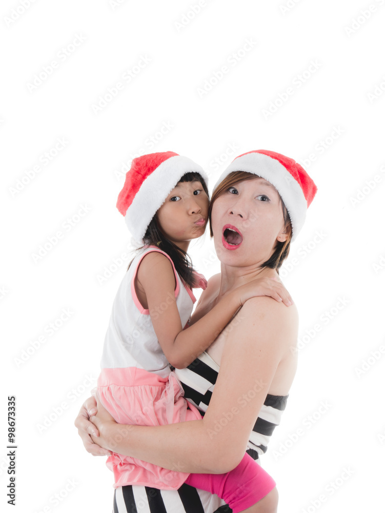 Obraz premium Piggyback ride with mum