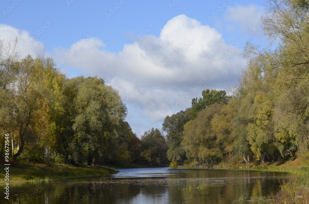 River in the city of Staraya Russa