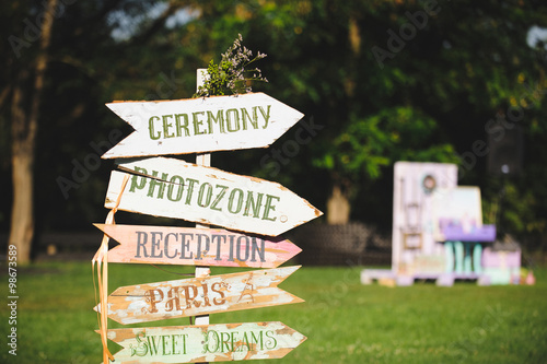 Wooden Wedding Pointer