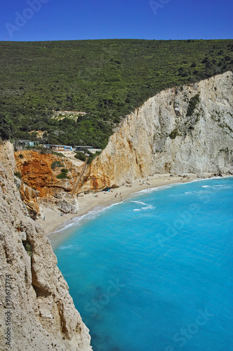 Blue Waters of Porto Katsiki Beach, Lefkada, Ionian Islands, Greece