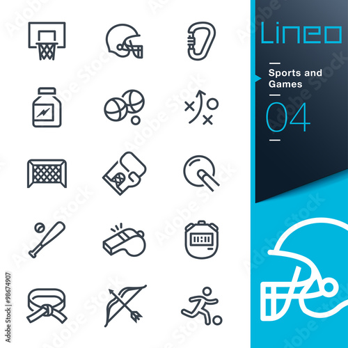 Lineo - Sports and Games line icons