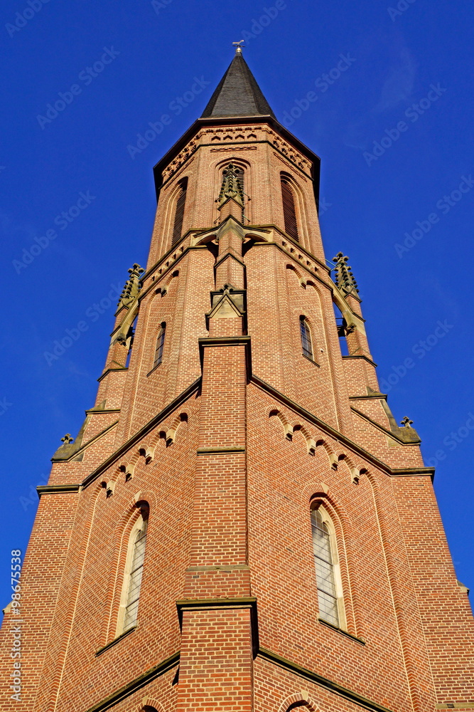 Fototapeta premium Kath. HERZ-JESU-Kirche in WUPPERAL-ELBERFELD