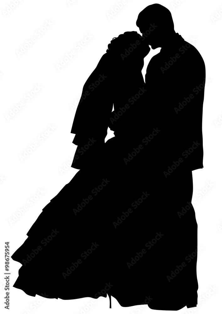Couples people of wedding on white background Couples people of wedding on white background
