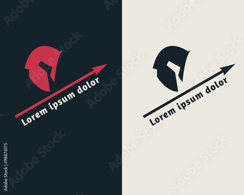 roman  spartan helmet . helmet war .logo mark symbol identity .