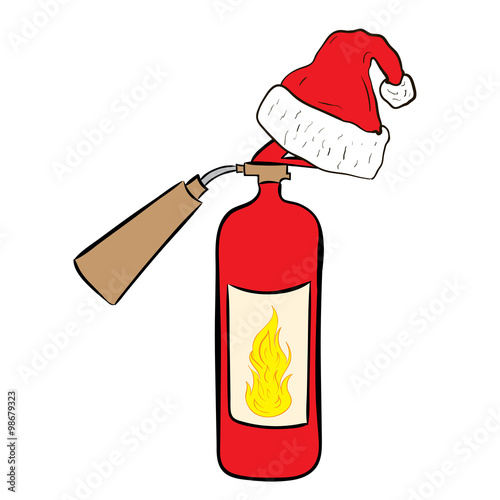 Christmas fire extinguisher